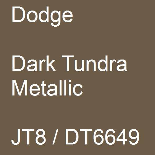 Dodge, Dark Tundra Metallic, JT8 / DT6649.